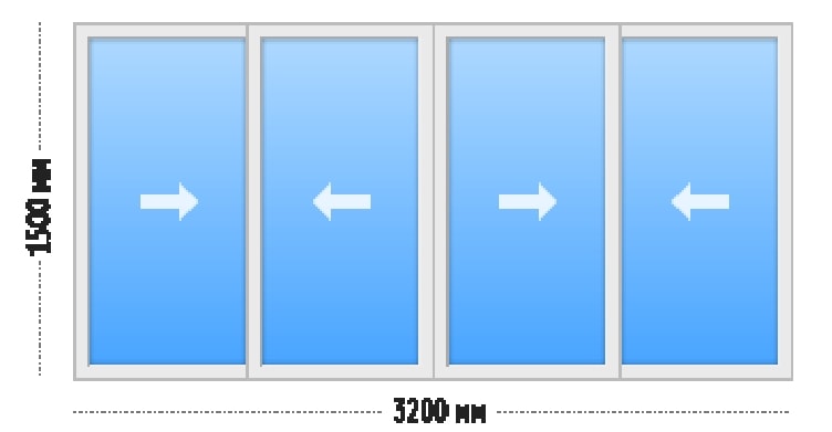 Лоджия 3 метра – от 16000 руб.