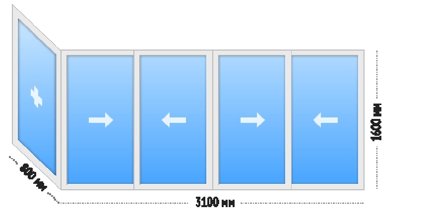 Балкон Г-образный – от 22000 руб.